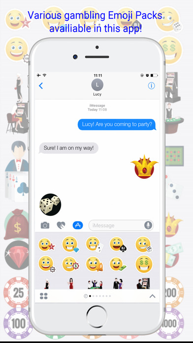 GamblingMoji - Casino Emojis Keyboard screenshot 2