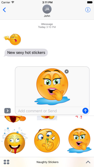 Naughty - Adult - Emoji Stickers screenshot 3
