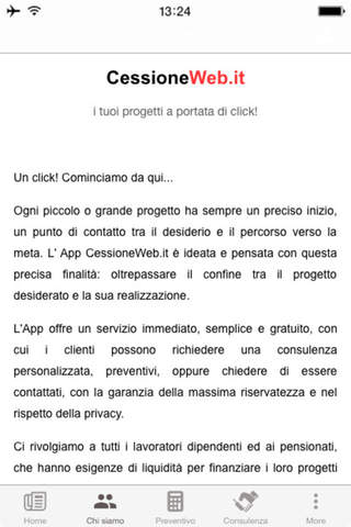 Cessione Web screenshot 2
