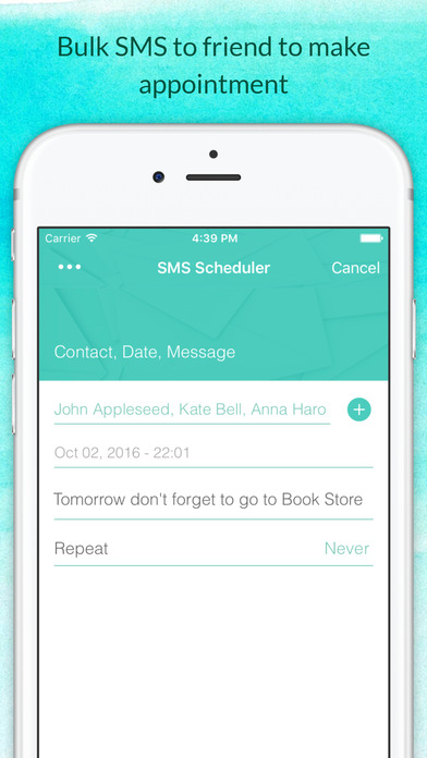 Bulk Group SMS Service - Auto Reply Text Message screenshot 2