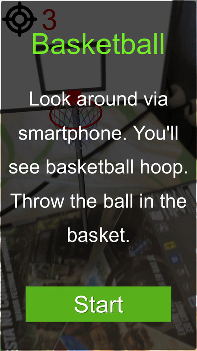 Augmented Reality Basketball Game screenshot 2