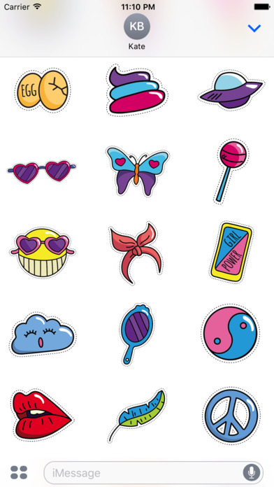 Colourful Fashion Labels Stickers screenshot 3