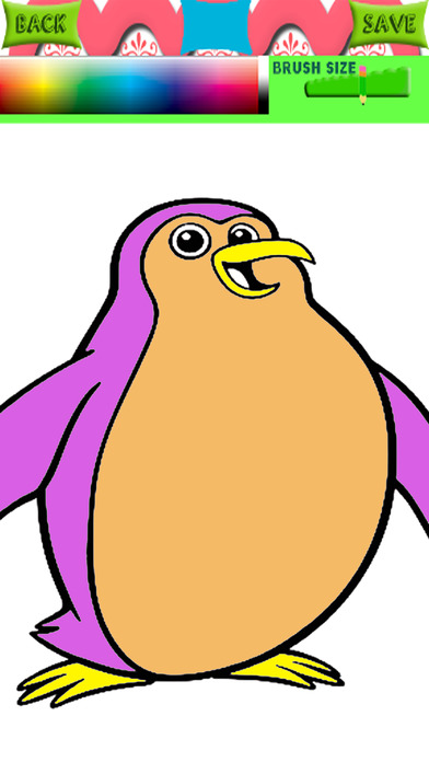 Penguin Coloring Animals for Learning Edition screenshot 2