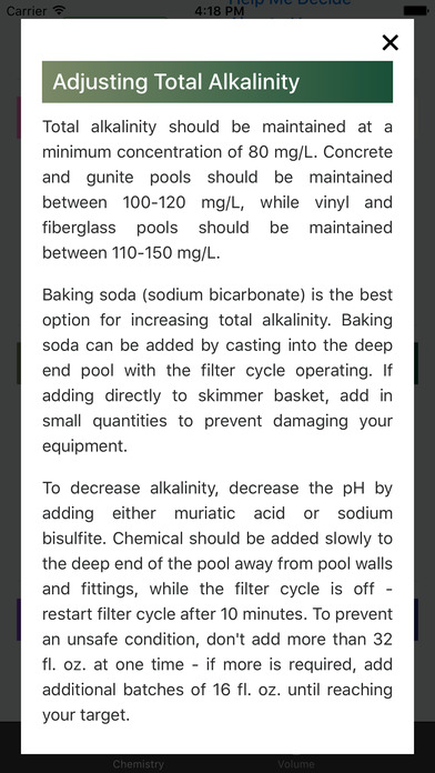 Pool Water Calculator screenshot 2