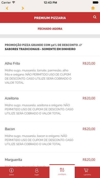 Premium Pizzaria João Pessoa screenshot 3