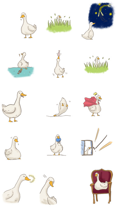 Bright Country Goose - New Animal Stickers! screenshot 2