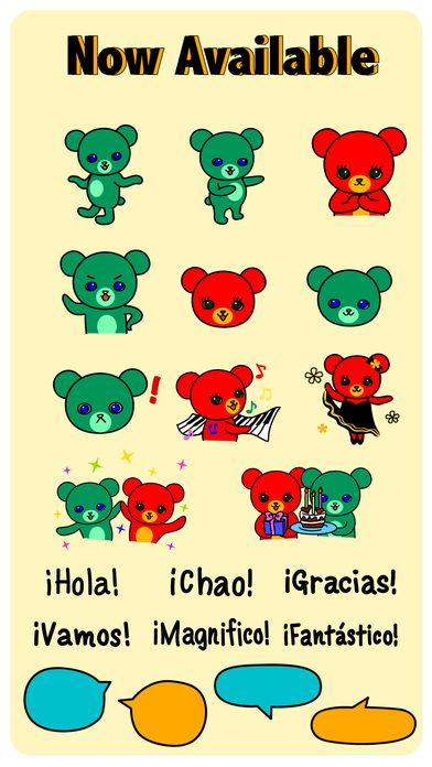 Spanish bears sticker pack screenshot 3