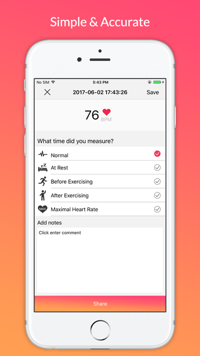 Heartrate Test – Heartbeat & Vision Monitor screenshot 2