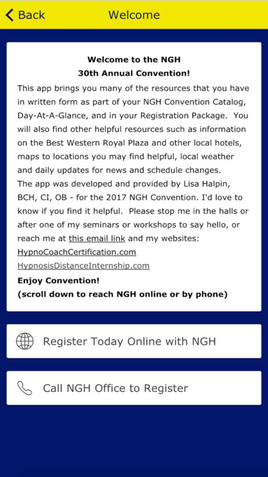 NGH Convention Companion screenshot 2