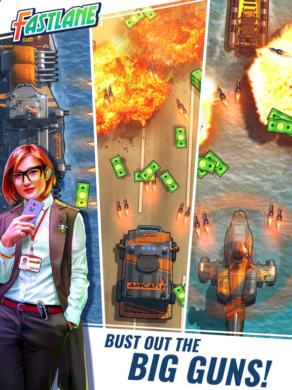 Screenshots of Fastlane: Road to Revenge for iPad
