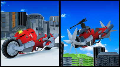 Flying Superhero Moto Transformation screenshot 3
