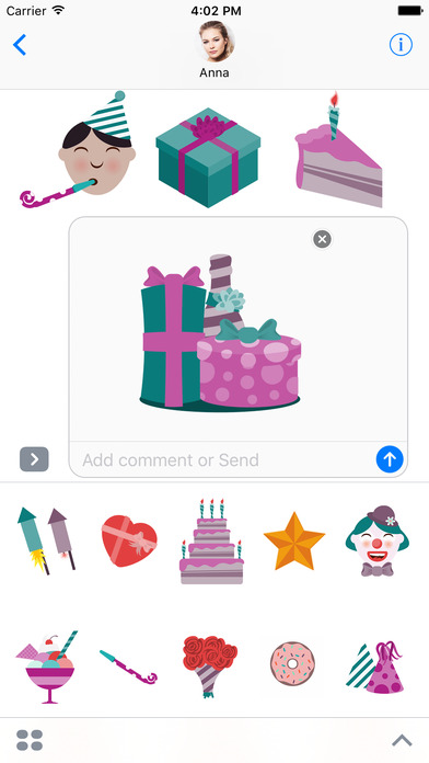 Animated Birthday Stickers and Emoji screenshot 2