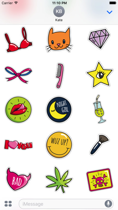 Colourful Fashion Labels Stickers screenshot 4
