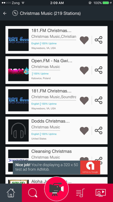 Christmas Music FM Radio Stations screenshot 2