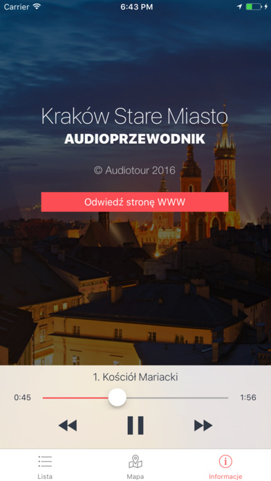 Audioprzewodnik Kraków Stare Miasto screenshot 3