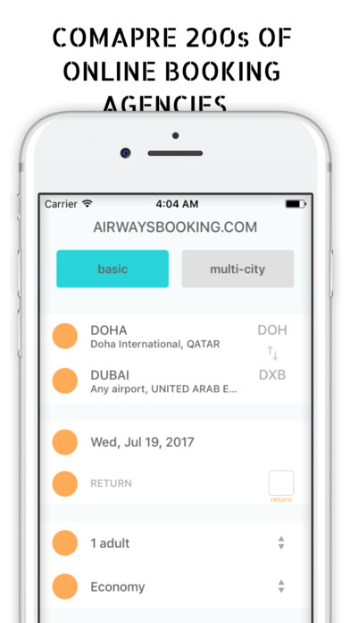 Doha Flights Booking online - Compare and Book screenshot 2