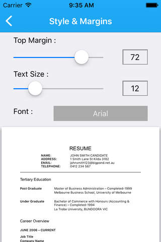 Resume Builder: CV Template screenshot 4
