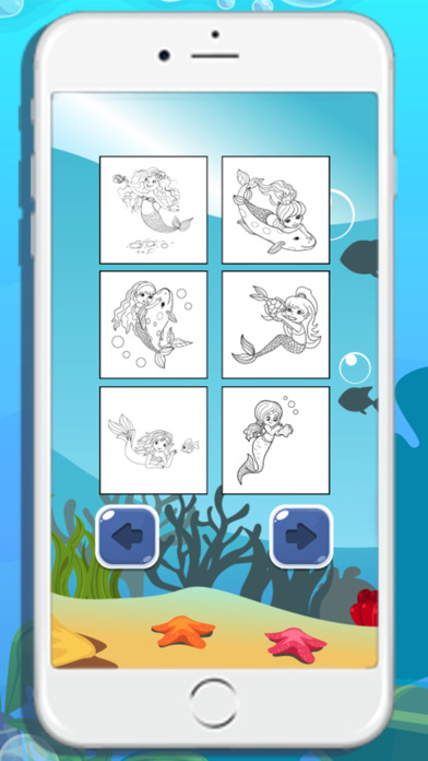 Mermaid Coloring Book for kids screenshot 4