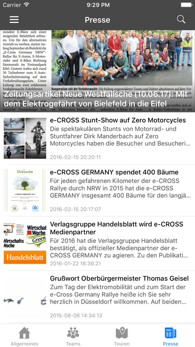 e-CROSS GERMANY screenshot 2