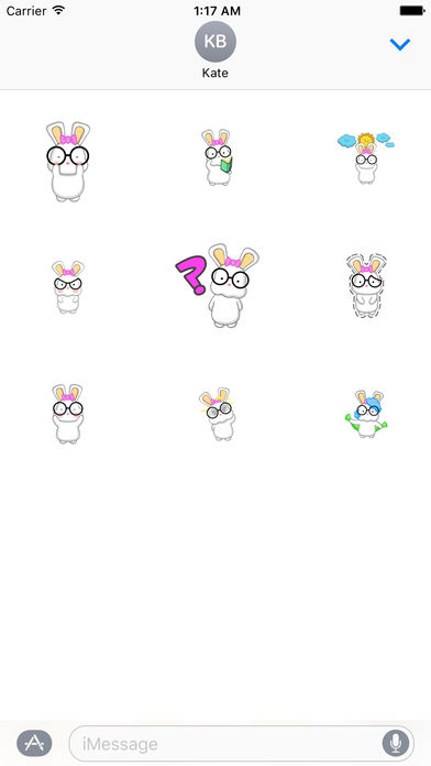 Animated Adorable Rabbit Stickers screenshot 2