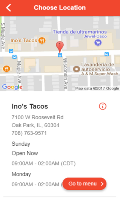 Ino's tacos screenshot 2