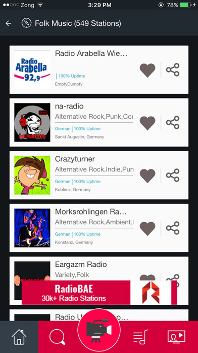 Folk Song Music Radio Stations screenshot 2