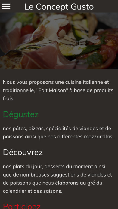 Brasserie GUSTO screenshot 2
