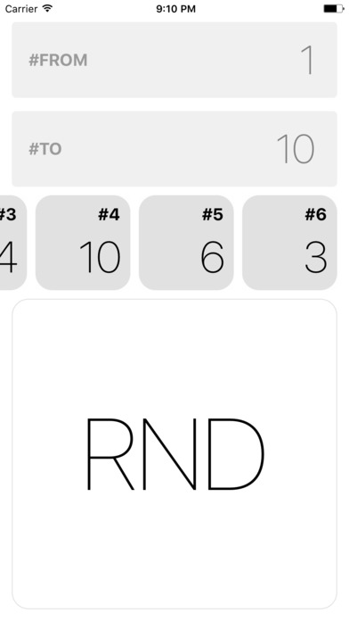rnd - Random Number Generator screenshot 2