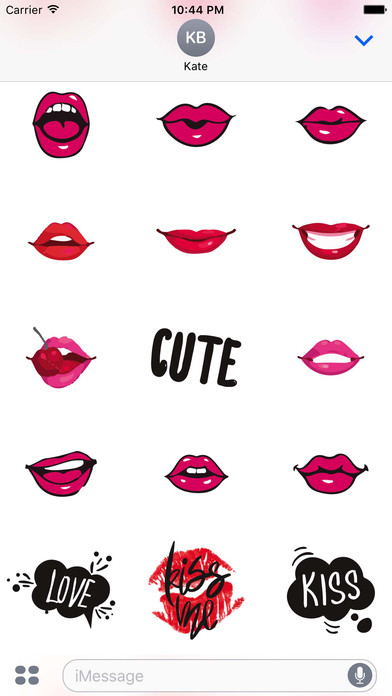 Naughty Kiss Sticker App screenshot 2