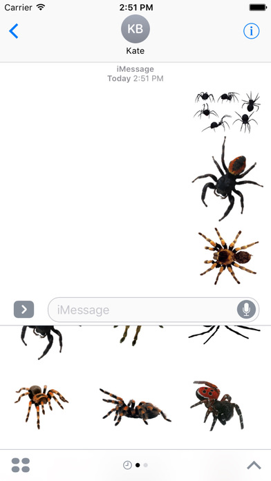 Spider Stickers for iMessage screenshot 2