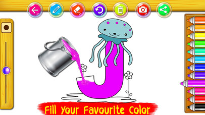 Color My Alphabets - Coloring And Drawing For Kids screenshot 3
