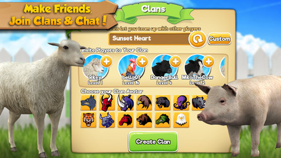 Farm Animal Family Online - Multiplayer Simulator screenshot 4