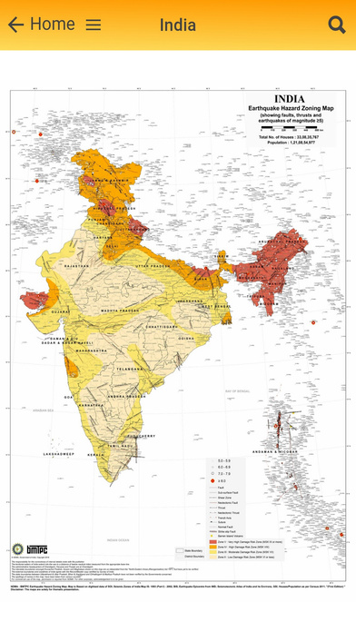 NDMA-BMTPC Earthquake Hazard Map of India screenshot 2