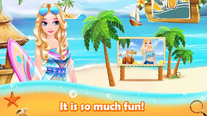 Princess Beach Hidden Object - Puzzle & Dress Up screenshot 4