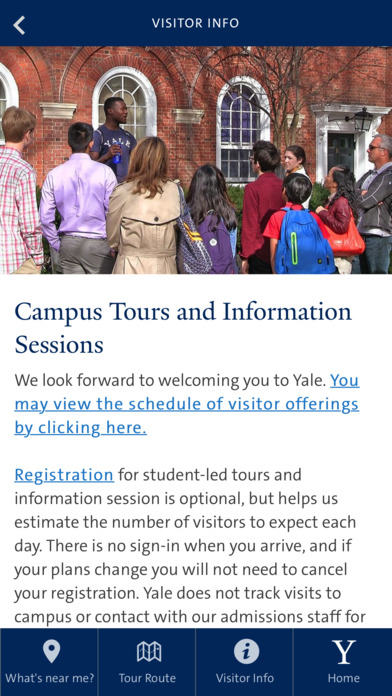 Yale Admissions Campus Tour screenshot 4
