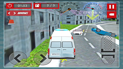 Ambulance Rescue Driver: Speed Driving to Hospital screenshot 2