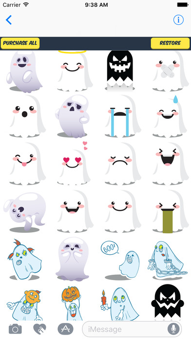 Ghost Stickers - Ghost Emojis for Ghost Lovers screenshot 3