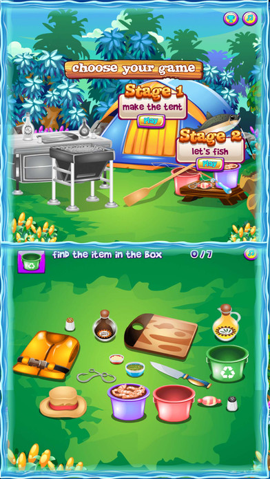 Camping Life:Tent and Fish Game for Kids screenshot 3