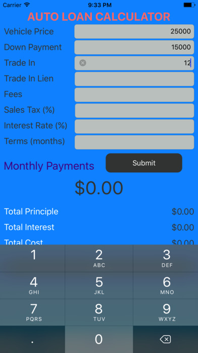 Car Loan Calculator – Auto Loan & Lease Calculator screenshot 2