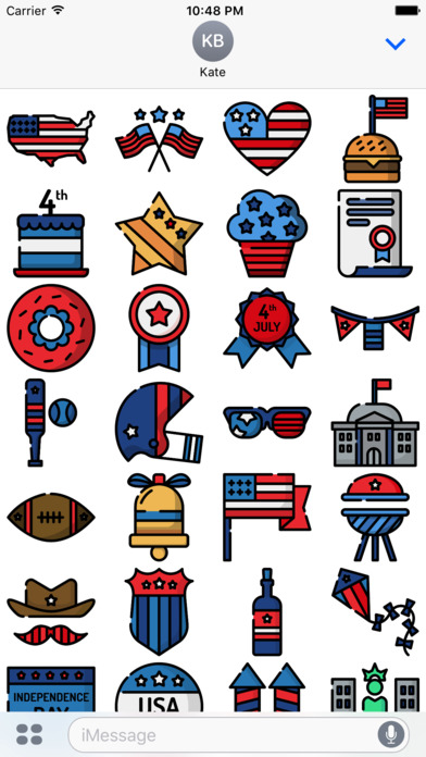 Fourth of July Sticker Pack screenshot 2
