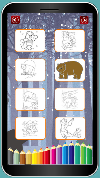 Big Bear Colouring Book Game screenshot 2