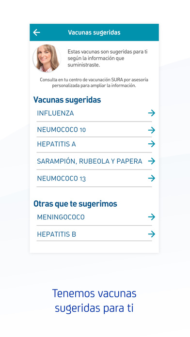 Vacunación Sura screenshot 4