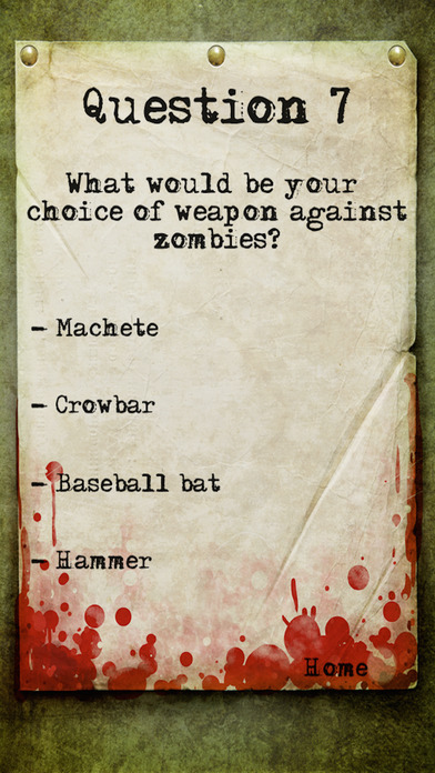 Zombie Survival Quiz! screenshot 3