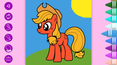 Girl Games: Pony Coloring book for kids screenshot 3