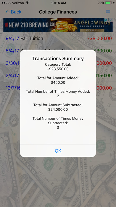 Simple Cash Tracker screenshot 4