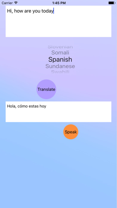 Translate this Language screenshot 2