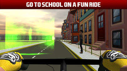 Boy School Bicycle City Race : Ride bike to School screenshot 3