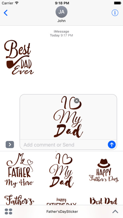 Father's Day Sticker screenshot 2