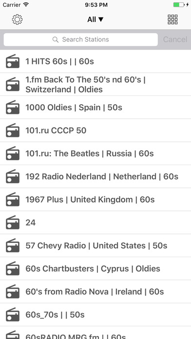 Radio FM Oldies 60s online Stations screenshot 2