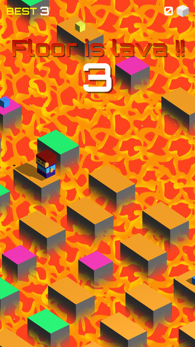 Floor Lava : Block Jump screenshot 2